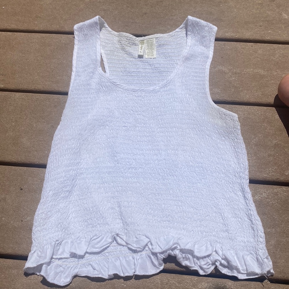 White Crop Top